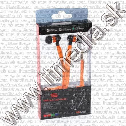 Image of Omega Freestyle Silicone Headset FH2112 Orange *Fabric Braided* (IT10946)